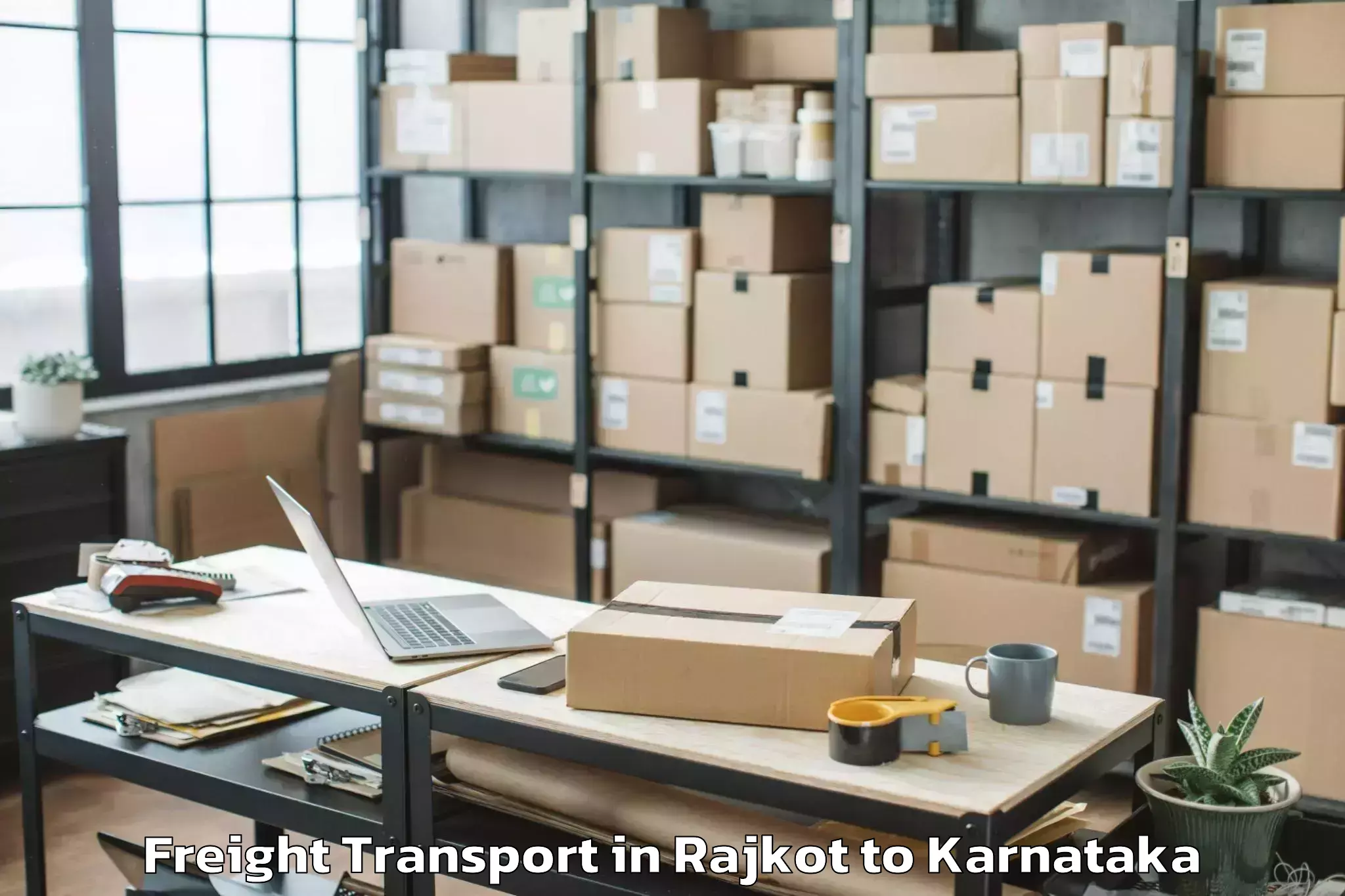 Quality Rajkot to Gangawati Freight Transport